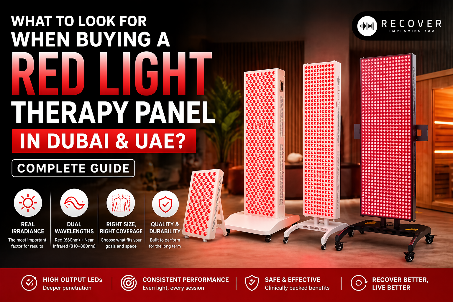 What to Look for When Buying a Red Light Therapy Panel in Dubai & UAE