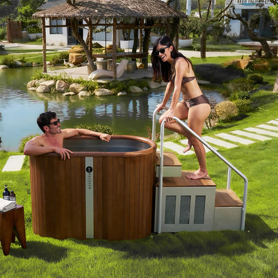 Recover Elevate – Ellipse Ice Bath with Integrated Steps