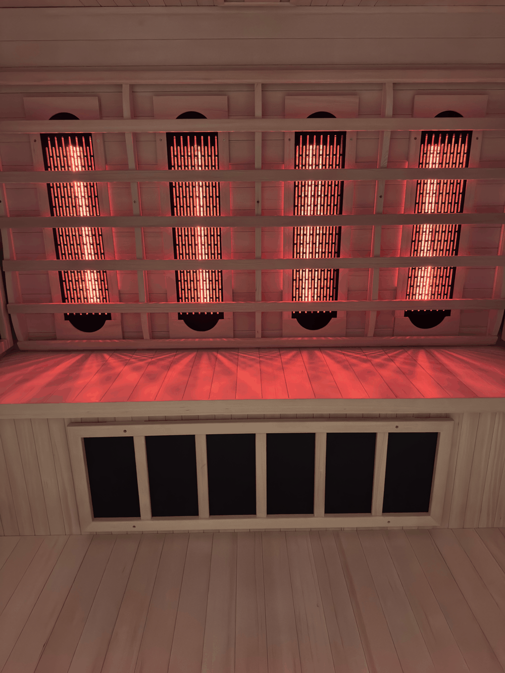 Indoor Hybrid Sauna – Full Spectrum Infrared & 6kW Traditional Stove