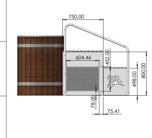 Recover R2 Barrel Series – Red Cedar Ice Bath with Integrated Chiller Steps