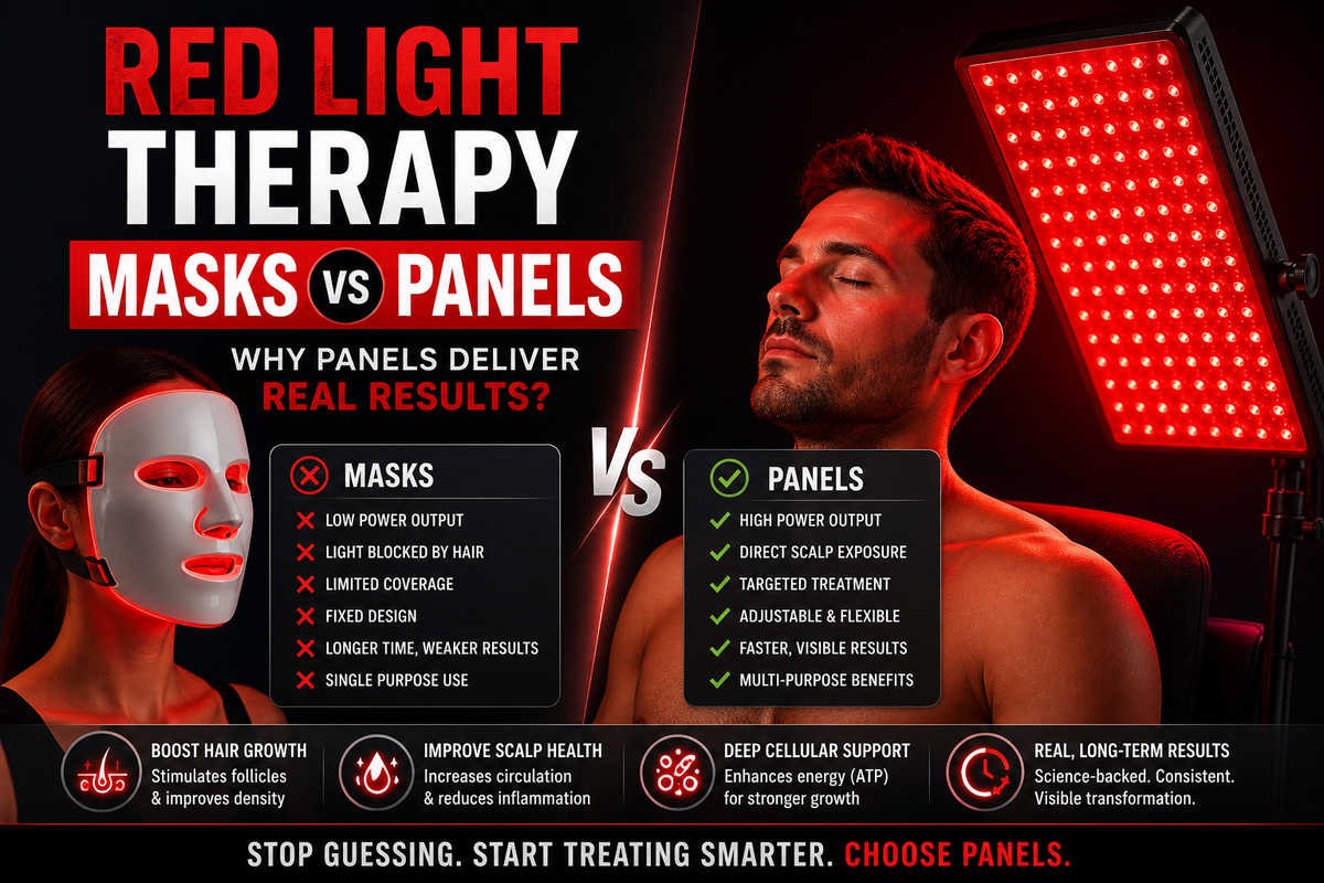 Why Red Light Therapy Masks Are a Poor Investment? (And Why Panels Deliver Real Results)
