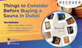 Things to Consider Before Buying a Sauna in Dubai