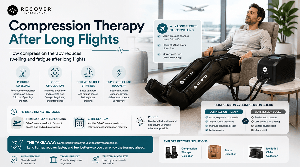 Compression Therapy After Long Flights: Beat Jet Lag & Swelling