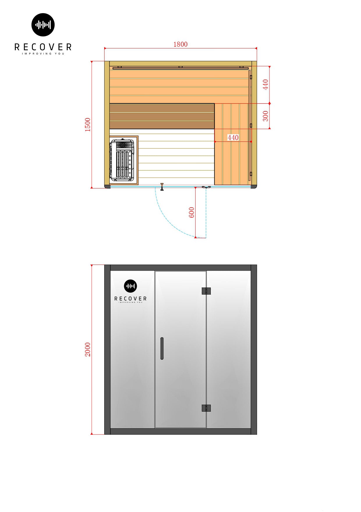 Recover Indoor Traditional Sauna