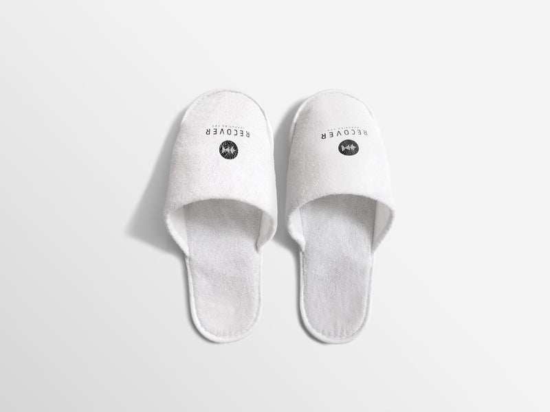 Recover Towel & Slipper Combo – White