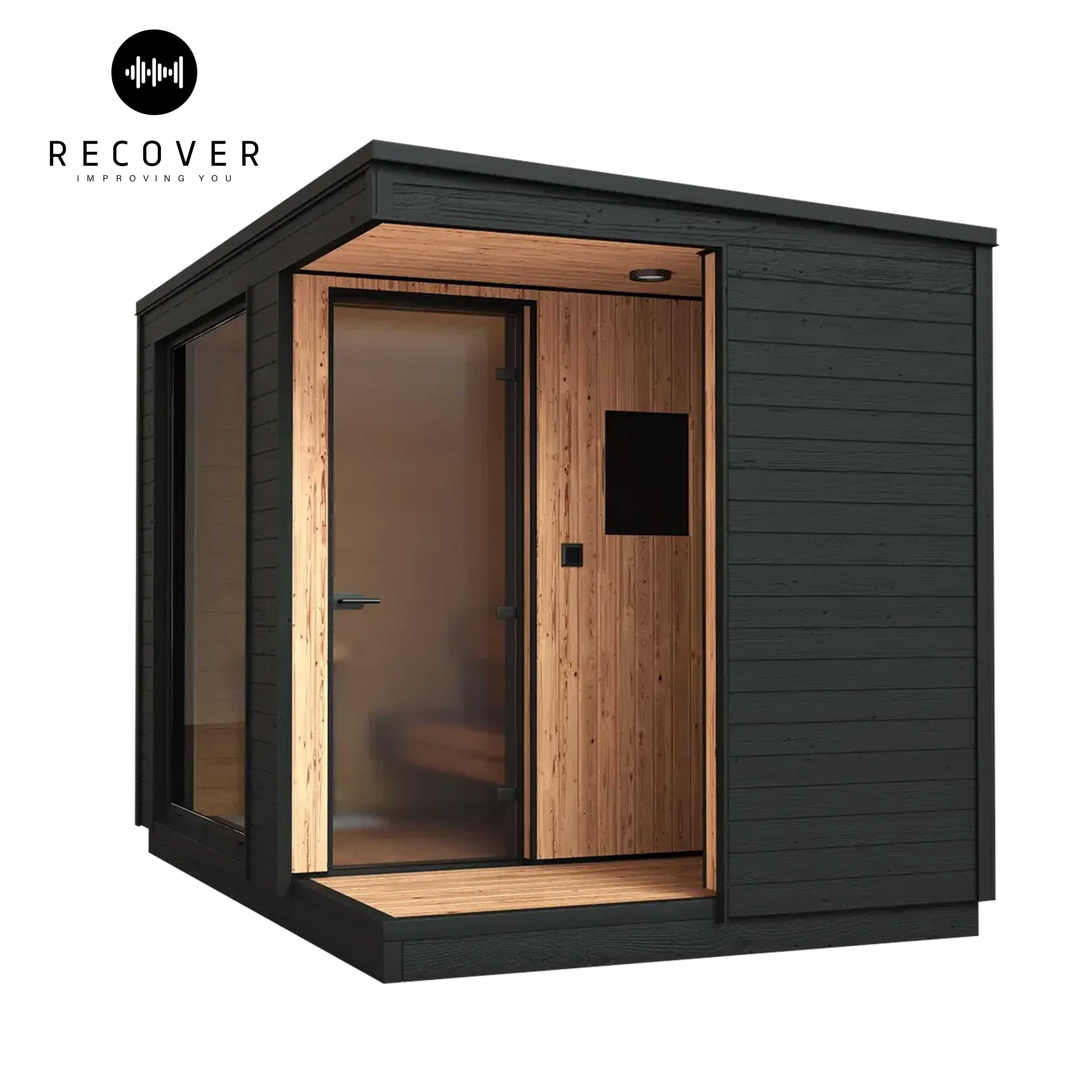 Ultimate Outdoor Sauna With Integrated Shower