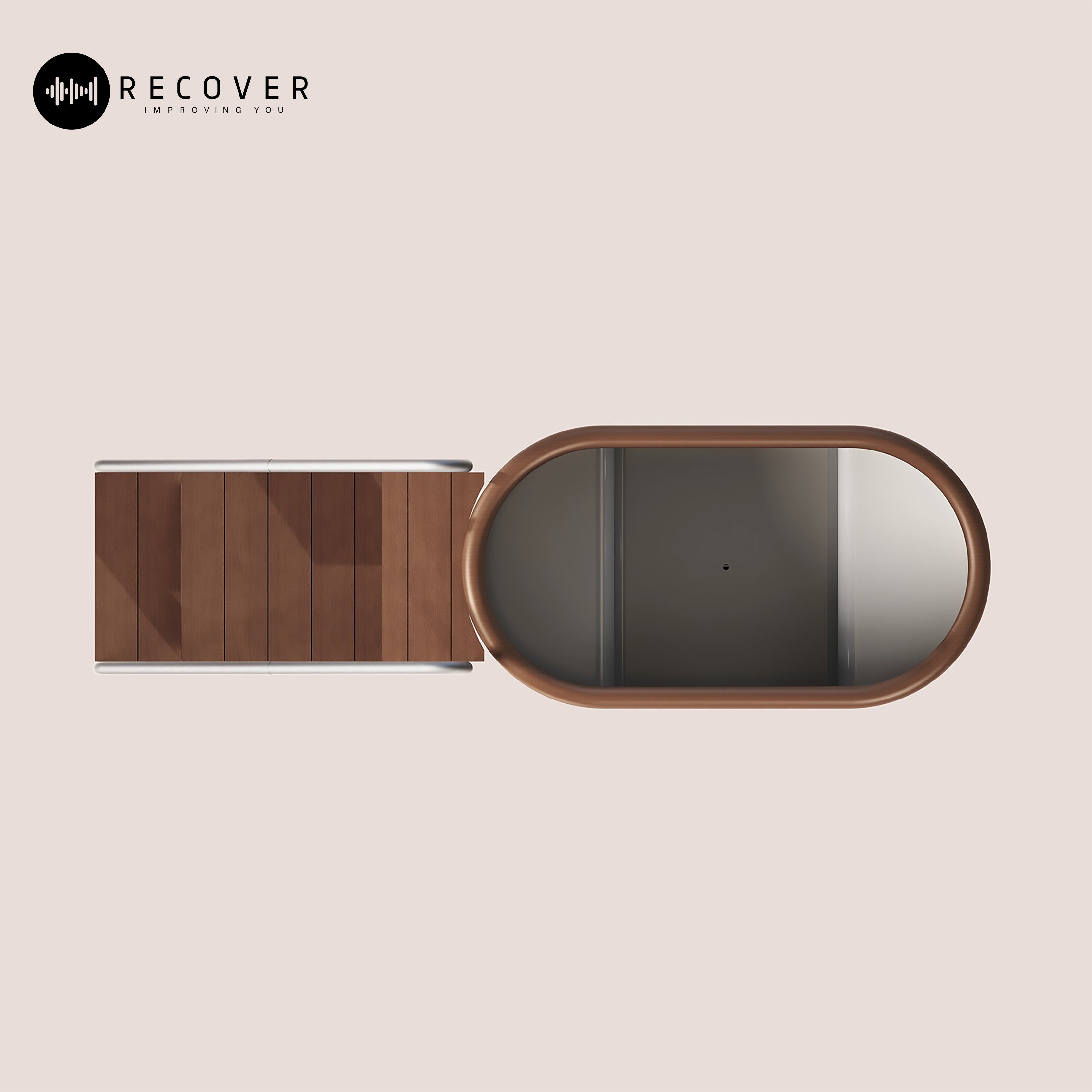 Recover Elevate – Ellipse Ice Bath with Integrated Steps