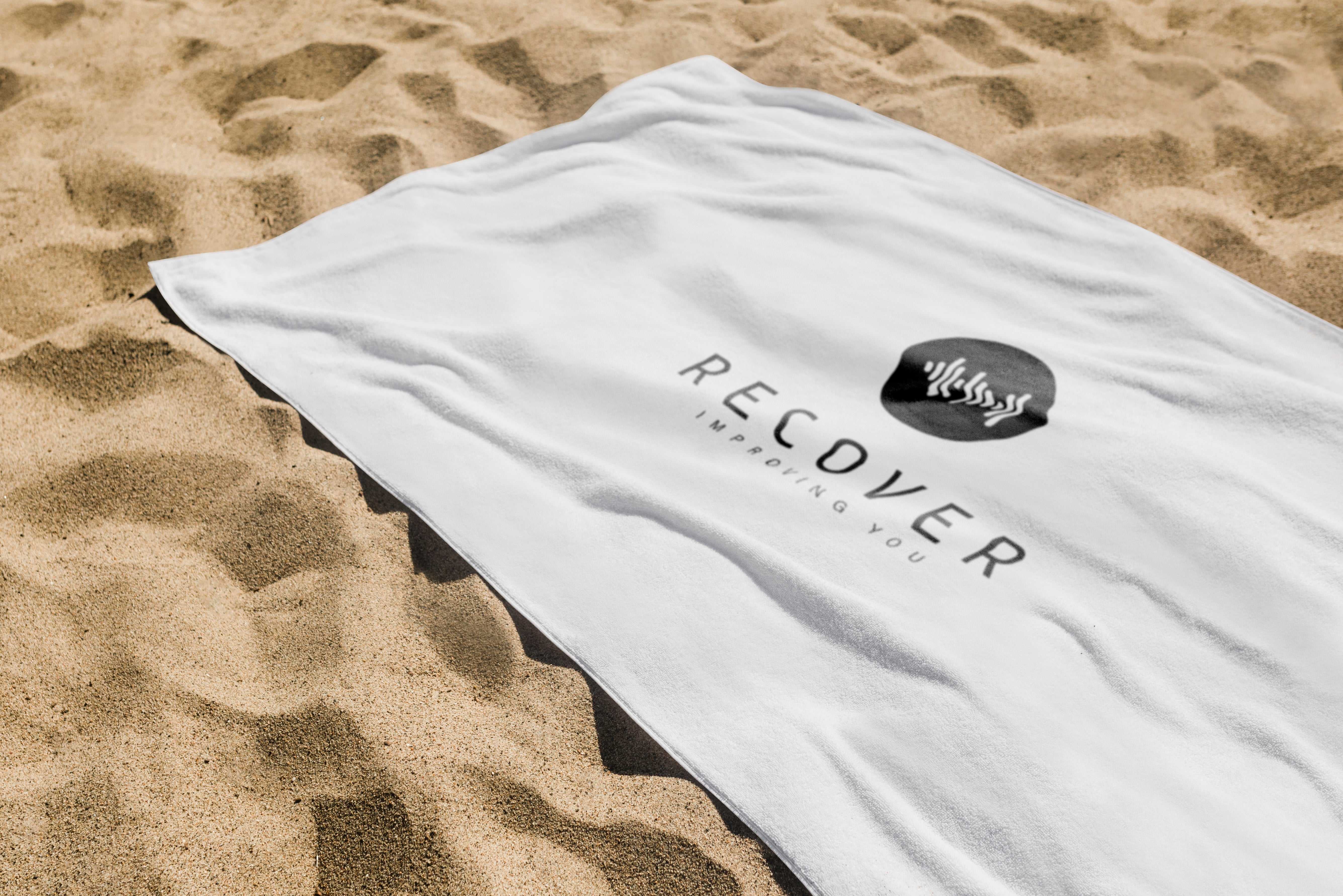 Recover Towel & Slipper Combo – White