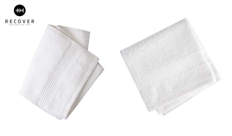Recover Towel & Slipper Combo – White