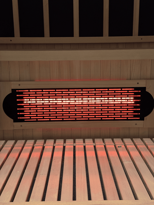 Indoor Hybrid Sauna – Full Spectrum Infrared & 6kW Traditional Stove