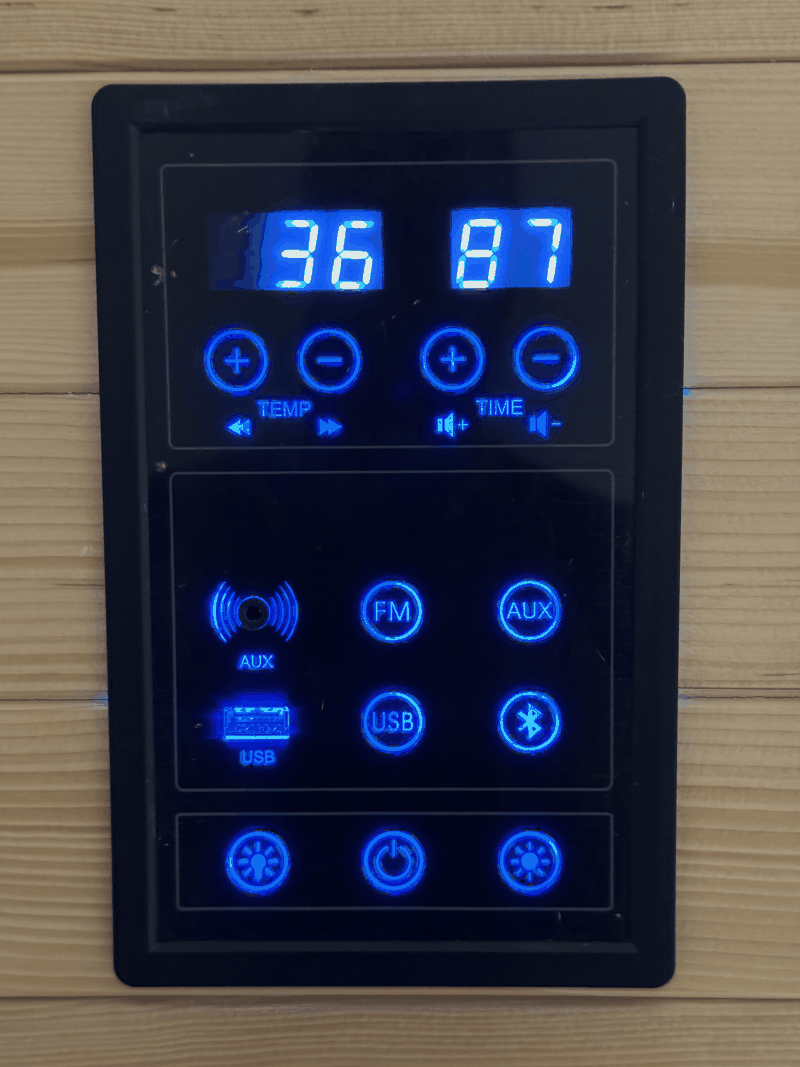 Indoor Hybrid Sauna – Full Spectrum Infrared & 6kW Traditional Stove