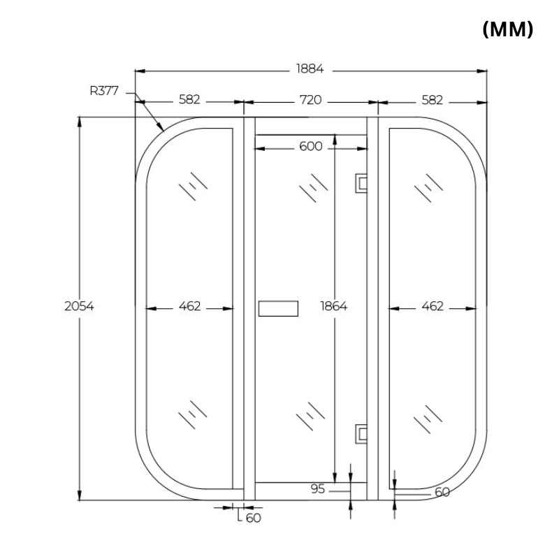 Recover Arc -  Architectural Full-Spectrum Infrared Sauna