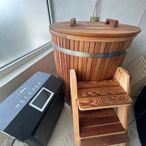Wood Barrel Ice Bath