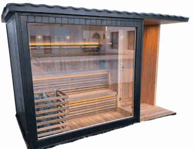 Ultimate Outdoor Sauna With Integrated Shower