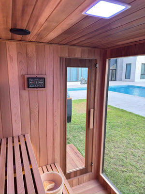 Spacious Sauna Interior