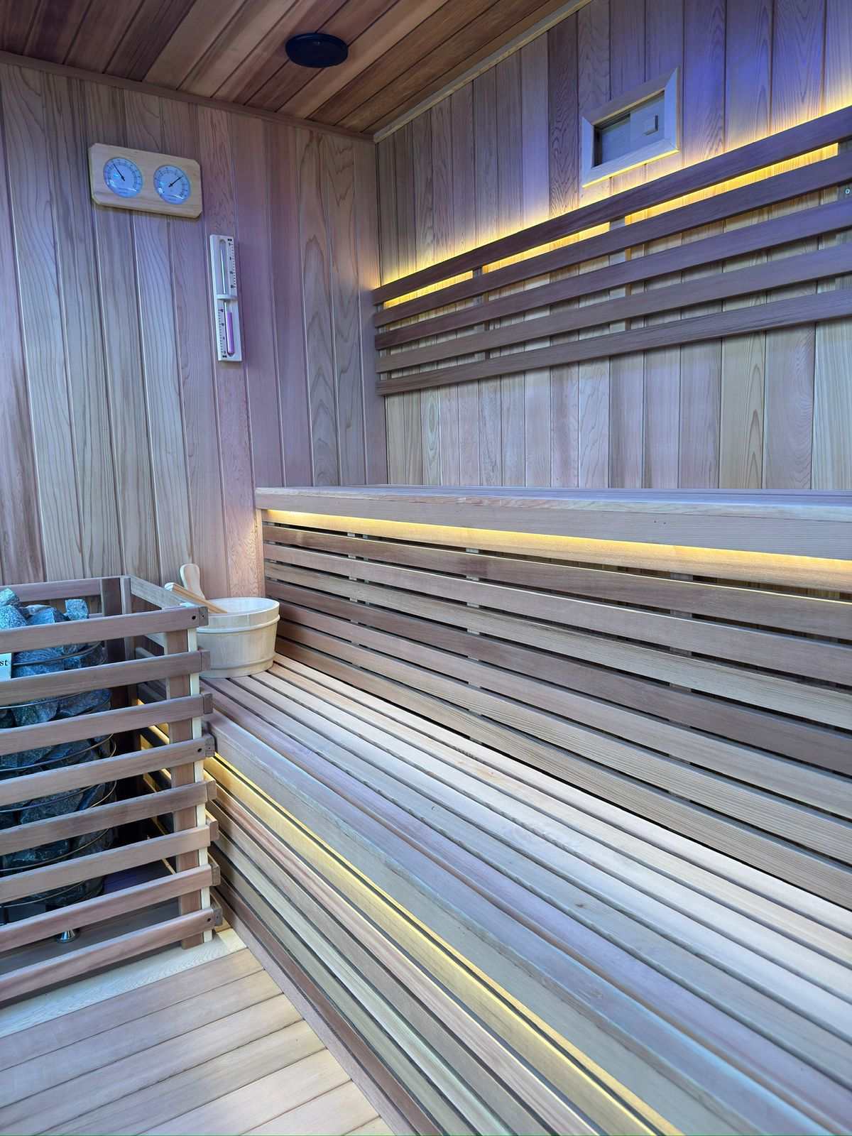 Ultimate Outdoor Sauna With Integrated Shower