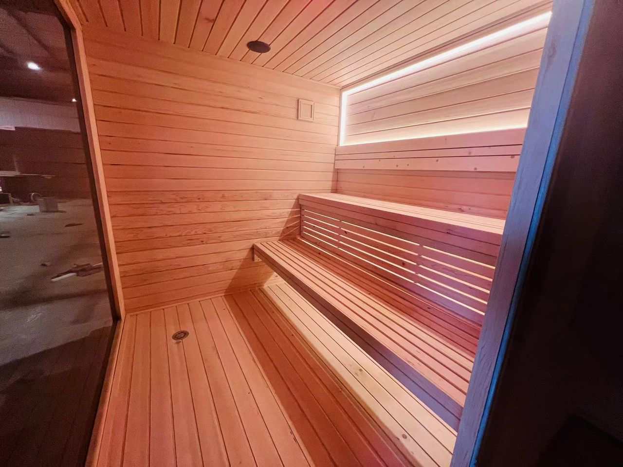 Ultimate Outdoor Sauna with integrated Shower