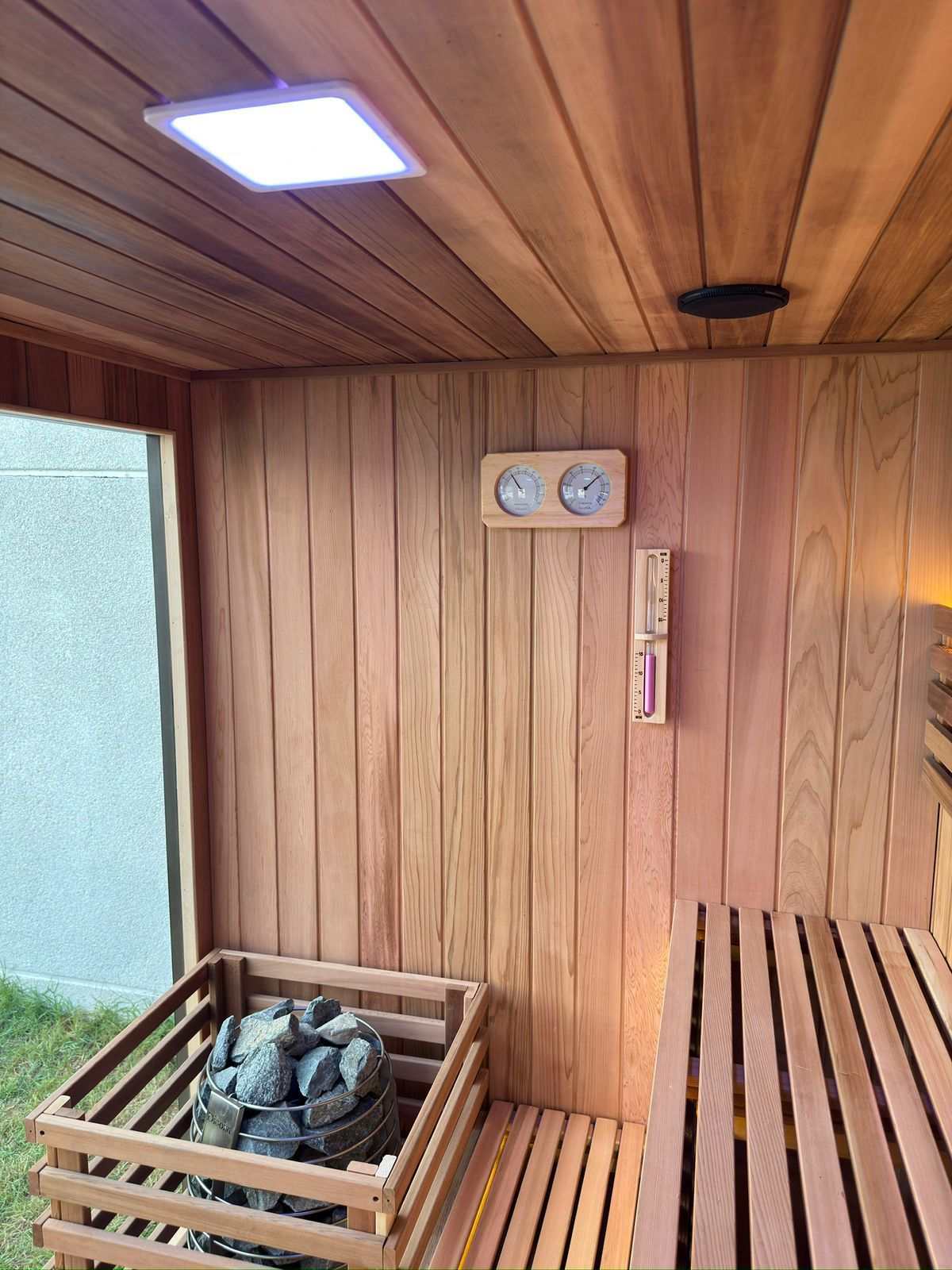 Ultimate Outdoor Sauna With Integrated Shower