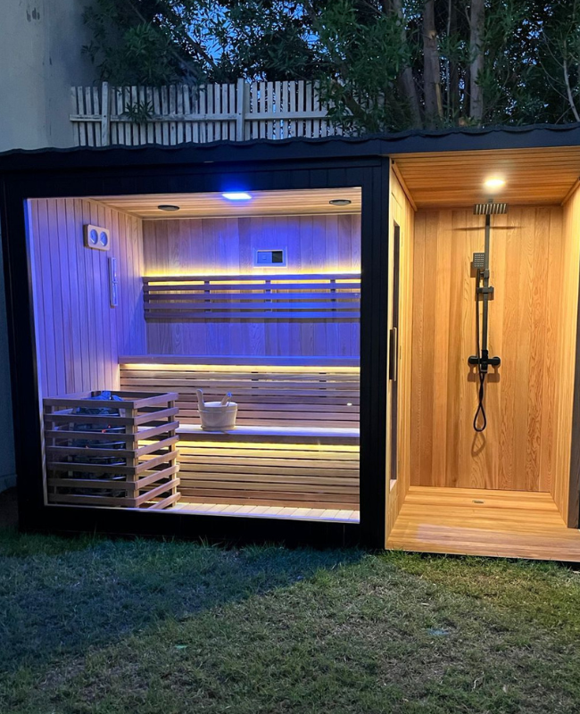exterior outdoor sauna