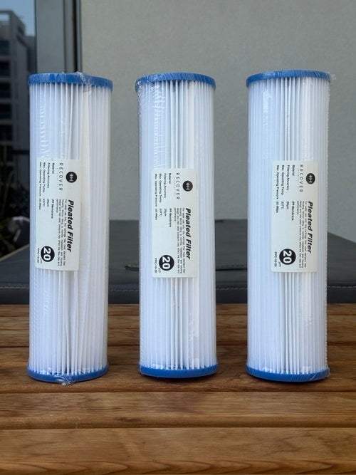 Ice Bath Chiller Water Filters – 10" x 2.5" (3-Pack, 20 Micron)